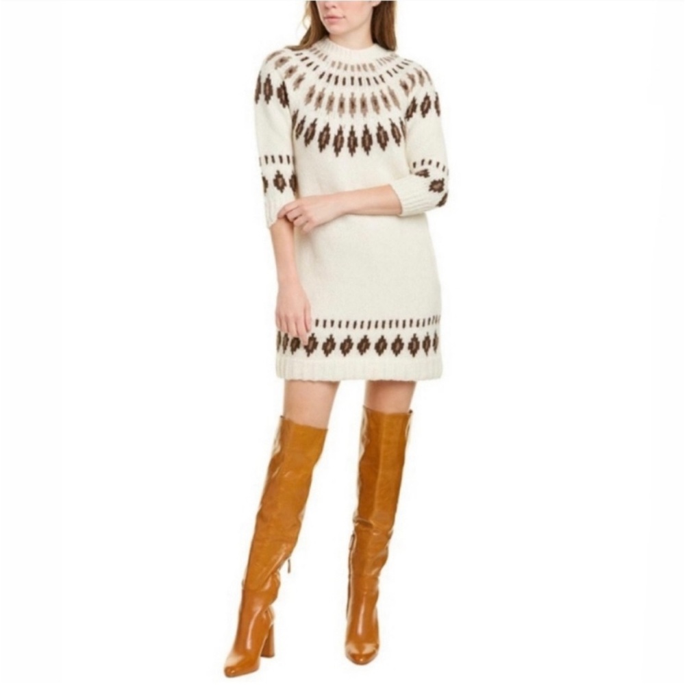 Faherty Oslo baby alpaca sweater dress
